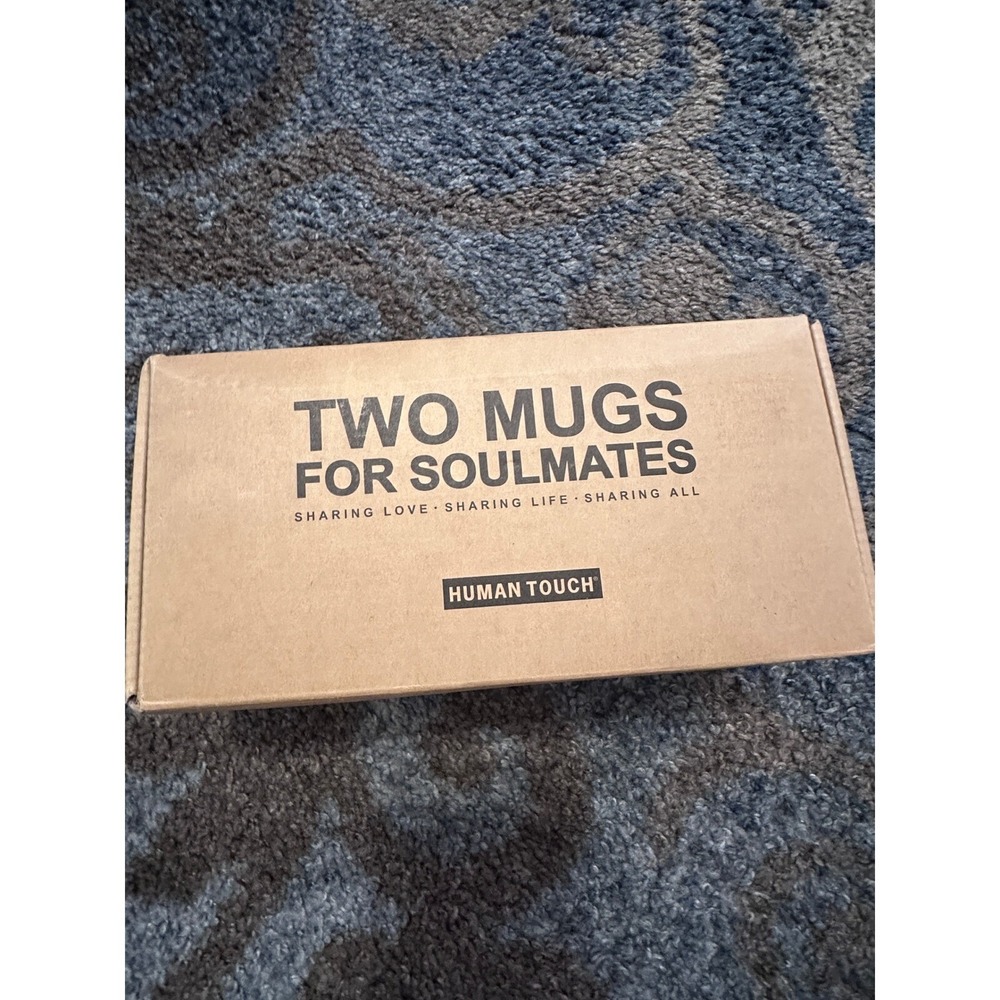 TWO MUGS FOR SOULMATES Miss Us Together‎  Mugs Set  Ceramic Microwave Safe